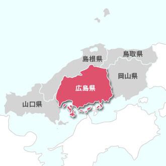 中国(広島)地図