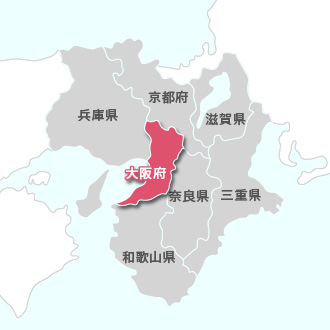 近畿(大阪)地図
