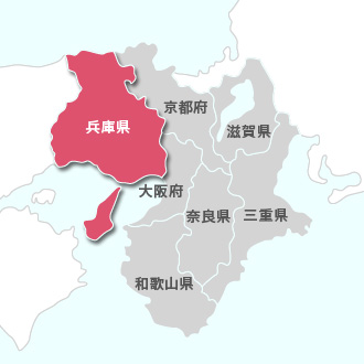 近畿(兵庫)地図